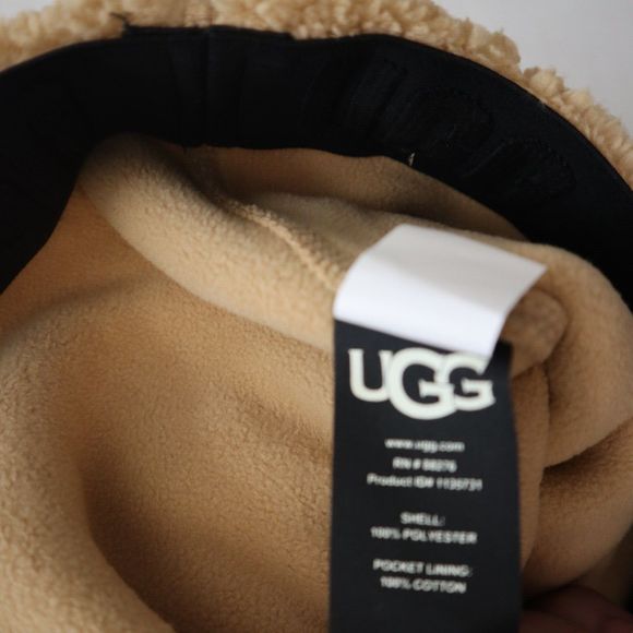 UGG 1135731 Men's Sz Large Beige Dilan Plush Sherpa Fleece Jogger Pants $128 - Picture 4 of 13